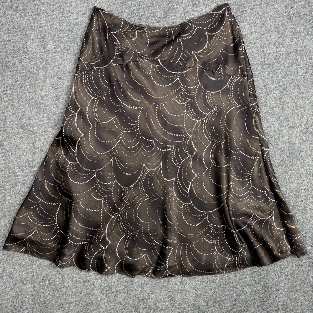 Vintage Nougat London 100% Silk Midi Skirt Whimsigoth 90s Fairygrunge Size Small - Picture 2 of 8